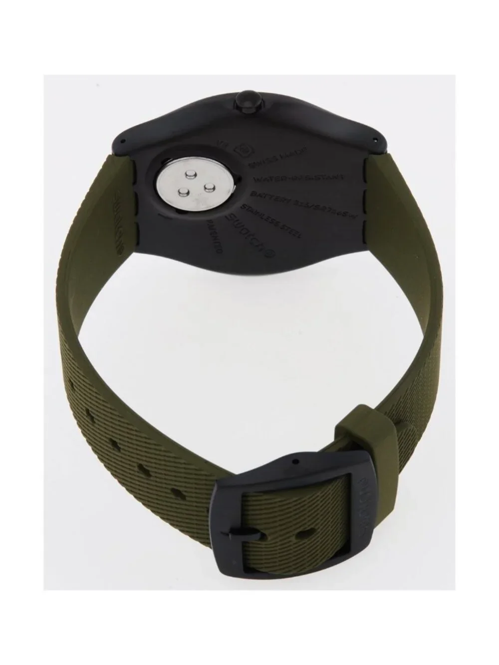 NWT Swatch Hint Of Pine Quartz Green Dial Unisex Watch
